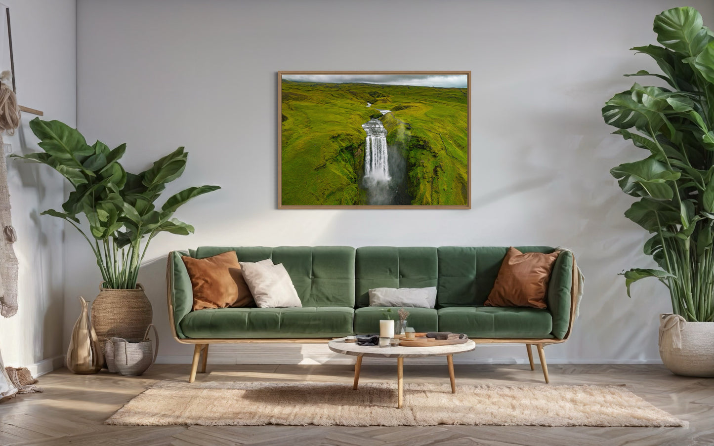 Skogafoss | Dronebillede fra Island