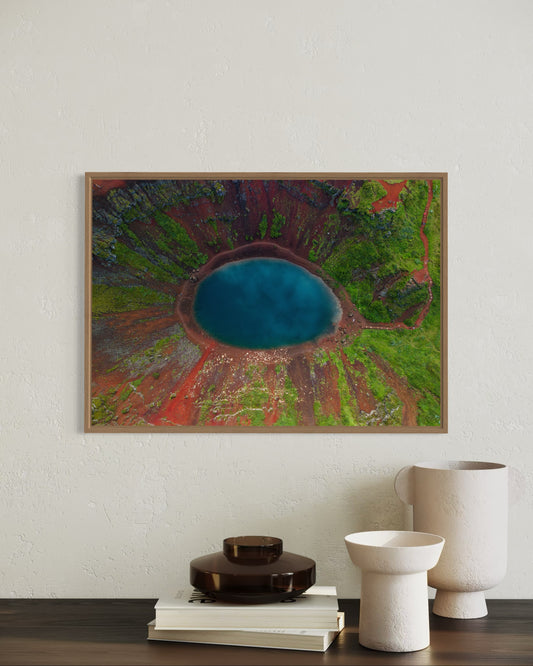 Volcanic Eye | Dronebillede fra Island